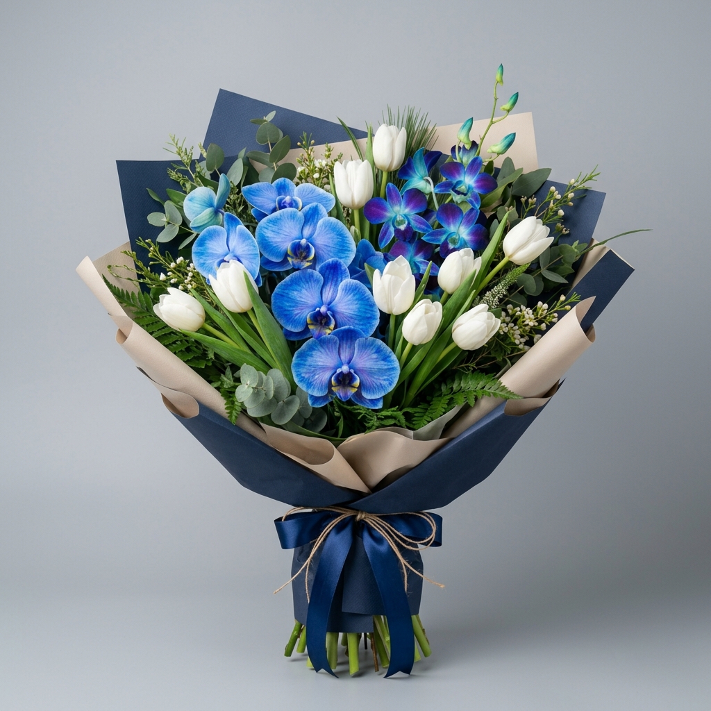 Blue Hydrangeas Bouquet