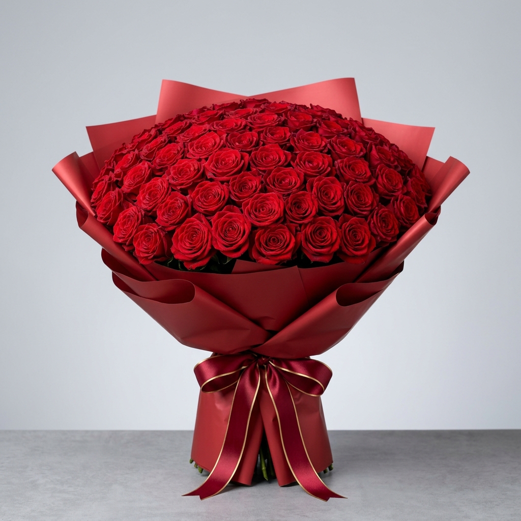 100 Classic Red Roses